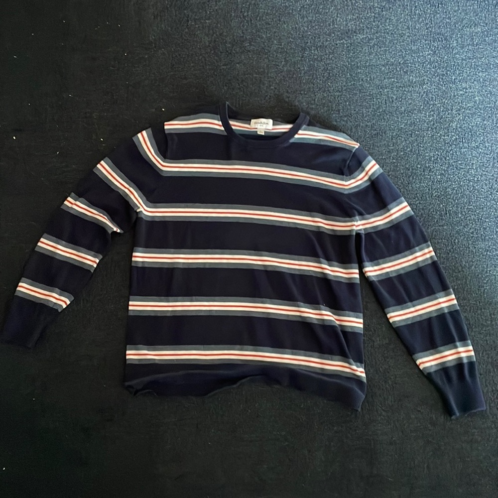 Crewneck Sweater Striped Goodfellow & Co